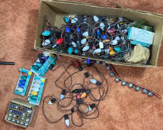 Vintage Outdoor Christmas Lights Plus Bells