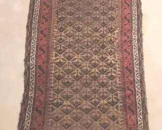 Handwoven Persian Khamseh Area Rug