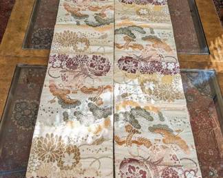Japanese Fukuro Brocade Obi Textile, Antique