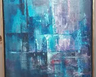 Marj Teague Abstract Oil Painting