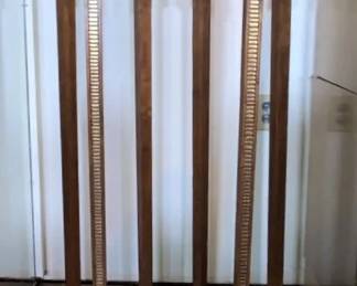 Torchiere Wooden Plant Stand Pair