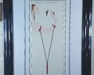 Erte Bracelets Framed Serigraph