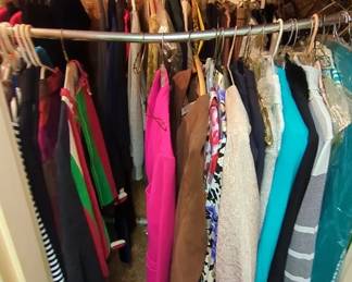 Vanity Closet 2 Full Of Clothes From 1980  2000, Evening Wear, Silk Suits Sparkling Sweates,