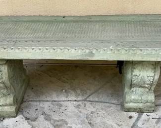 Stone Patio Bench