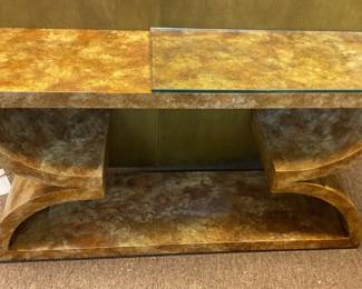 MCM Console Table And Mirror