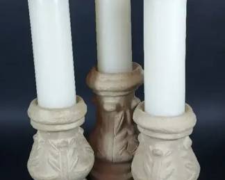Mexican Pottery Candle Holders