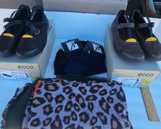 Two Pair Of New ECCO Flair Mary Jane Style Shoes And More