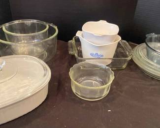 Pyrex, Corningware, TruKing Baking And Mixing Items