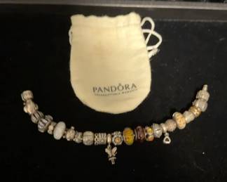 Beautiful Pandora Bracelet With Bag