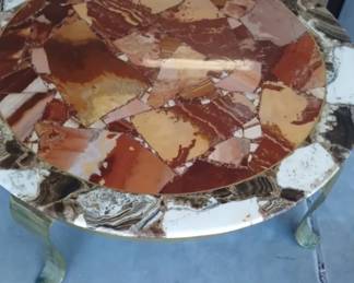 Mosaic stone coffee table