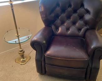 Relaxing Recliner And Corner Lamp