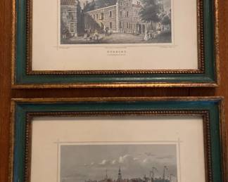 Two Prints By Exec. Bi G.G.Lange.Darmstadt