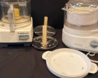 Cuisinart Food Processor And Black Decker Flavor Scenter Handy Steamer