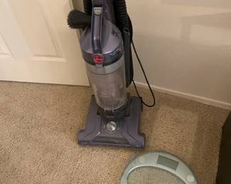 Hoover Upright Vacuum And Slick Scale