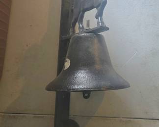Vintage Cast Iron Horse Dinner Bell 