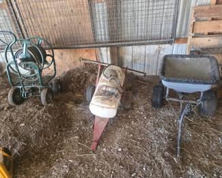 Sprayer and Garden hose cart