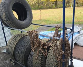Tires and tire rack