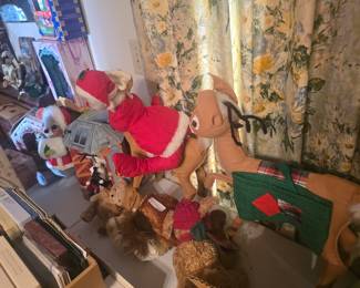 Annalee Santa and Reindeer