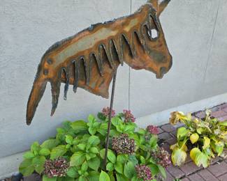 Yard Art Horse Sculpture 