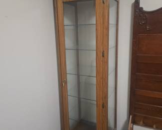 6 and half foot display locking cabinet