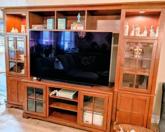 #5  Entertainment Stand  63"Wx23"Dx29"H   $185             #6A  Side Lighted Curio Cabinet  23"Wx19"Dx78"  $285  #6B  Side Lighted Curio Cabinet  23"Wx19"Dx78"  $285