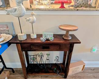 #16  One Drawer Entry Table  36"Wx11"Dx30"H   $75
