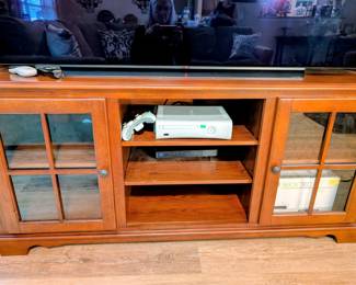 #5  Entertainment Stand  63"Wx23"Dx29"H   $185             #6A  Side Lighted Curio Cabinet  23"Wx19"Dx78"  $285  #6B  Side Lighted Curio Cabinet  23"Wx19"Dx78"  $285