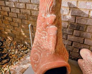 #79  Fish Chiminea  16"Wx36"Dx16"H   $85