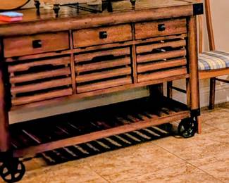 #20  Rolling Kitchen Cart  55"Wx24"Dx35"H   $425