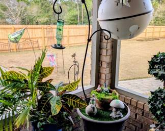 #64+#65  Ivy Plant w/Shepherd's Hook   $75 each