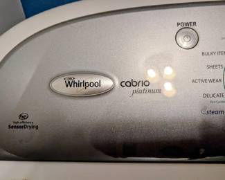 #54  Whirlpool Cabrio Platinum Dryer   $350                                                      #55  Whirlpool Cabrio Platinum Washer   $399