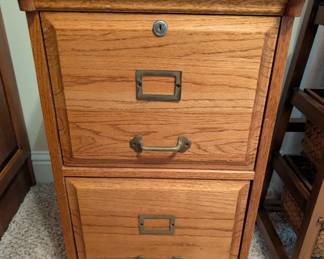 #29  Two Drawer Wood File Cabinet   $65