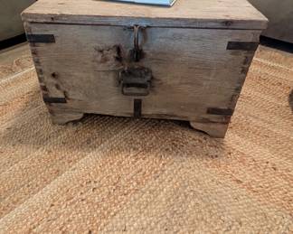 #8  Wood Trunk Coffee Table  26"Wx26"Dx17"H   $195