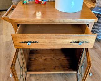 #17  Rolling Bar Cart  33"Wx19"Dx33"H   $75