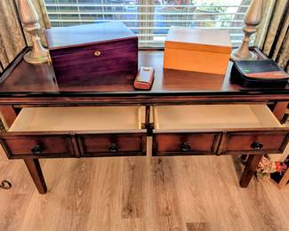 #2  Two Drawer Sofa Table  52"Wx19"Dx30"H   $165