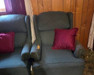 #42	Green Heritage House chair (as-is ripped arm rest)	 $20.00