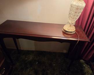 #45	Wood sofa table (as-is finish) 42x14x27	 $35.00