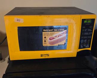 #3	Sharp Carousel Microwave 1000watts	 $20.00