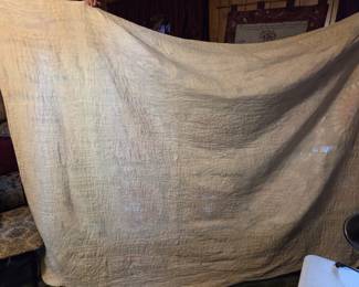 #80	Starburst quilt 72x92 (tears)	 $35.00