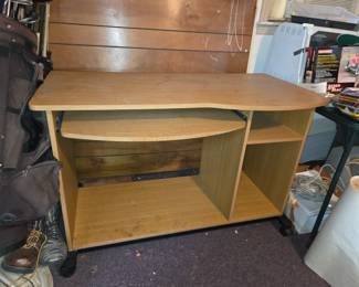 #27	Desk laminate 47x24x30 on wheels	 $35.00
