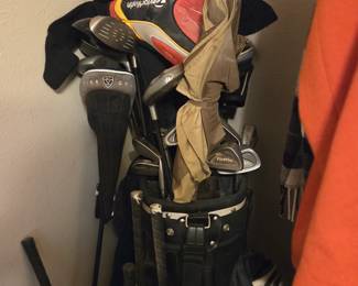 #59	Golf clubs in black bag	 $50.00