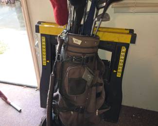 #18	Golf clubs with brown bag	 $25.00