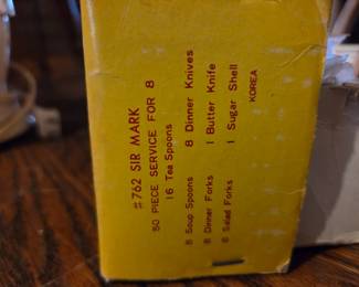 #74	Rogers stainless 50 piece tableware pattern 762 Sir Mark	 $75.00