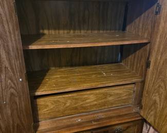 #52	Amorie 3 drawer, 2 door (as-is handle) 38x18x60	 $20.00