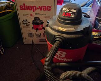 #10	Shop-Vac 2.25hp 3 gallon	 $20.00