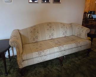 #49	Crawford Light color floral couch 78" long	 $65.00