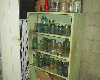 OLD canning jars / etc.