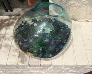 Bubble glass vase. Cool shape