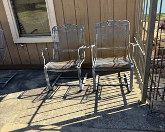 4 iron chairs (2 shown)