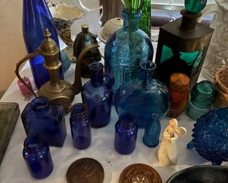 Blue vases